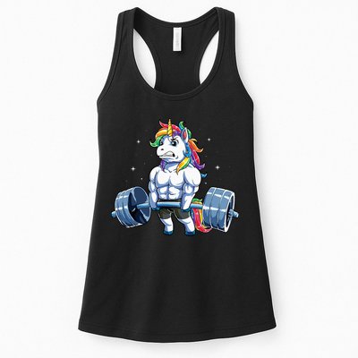 Unicorn Weightlifting Deadlift Fitness Gym Women Womens Tank Top