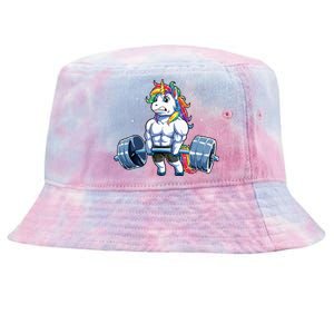 Unicorn Weightlifting Deadlift Fitness Gym Women Tie-Dyed Bucket Hat