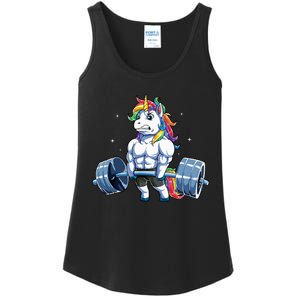 Unicorn Weightlifting Deadlift Fitness Gym Women Ladies Essential Tank