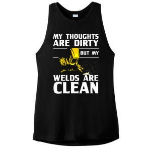 Unique Welding Design Weld Tool Welder Welding Ladies PosiCharge Tri-Blend Wicking Tank