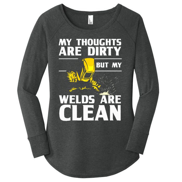 Unique Welding Design Weld Tool Welder Welding Women's Perfect Tri Tunic Long Sleeve Shirt