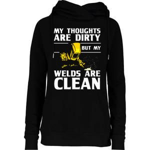 Unique Welding Design Weld Tool Welder Welding Womens Funnel Neck Pullover Hood