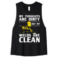 Unique Welding Design Weld Tool Welder Welding Women's Racerback Cropped Tank