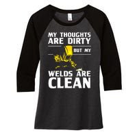 Unique Welding Design Weld Tool Welder Welding Women's Tri-Blend 3/4-Sleeve Raglan Shirt