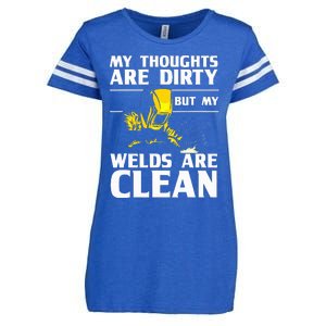 Unique Welding Design Weld Tool Welder Welding Enza Ladies Jersey Football T-Shirt