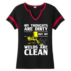 Unique Welding Design For Weld Tool Welder Welding Ladies Halftime Notch Neck Tee