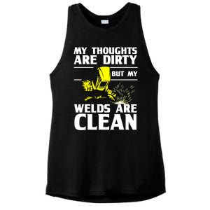 Unique Welding Design For Weld Tool Welder Welding Ladies PosiCharge Tri-Blend Wicking Tank