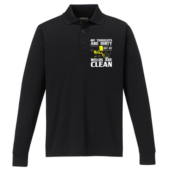 Unique Welding Design For Weld Tool Welder Welding Performance Long Sleeve Polo