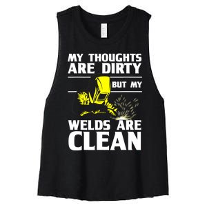 Unique Welding Design For Weld Tool Welder Welding Women's Racerback Cropped Tank