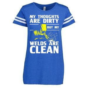 Unique Welding Design For Weld Tool Welder Welding Enza Ladies Jersey Football T-Shirt