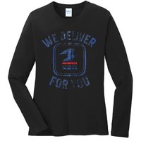 Usps We Deliver For You Ladies Long Sleeve Shirt