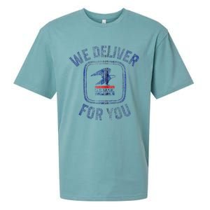 Usps We Deliver For You Sueded Cloud Jersey T-Shirt