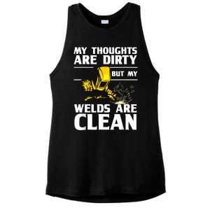 Unique Welding Design For Weld Tool Welder Welding Ladies PosiCharge Tri-Blend Wicking Tank