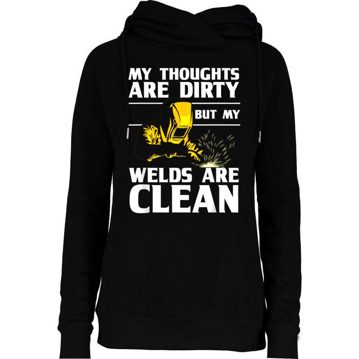 Unique Welding Design For Weld Tool Welder Welding Womens Funnel Neck Pullover Hood