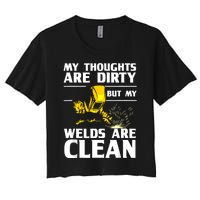 Unique Welding Design For Weld Tool Welder Welding Women's Crop Top Tee