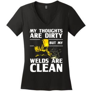 Unique Welding Design For Weld Tool Welder Welding Women's V-Neck T-Shirt