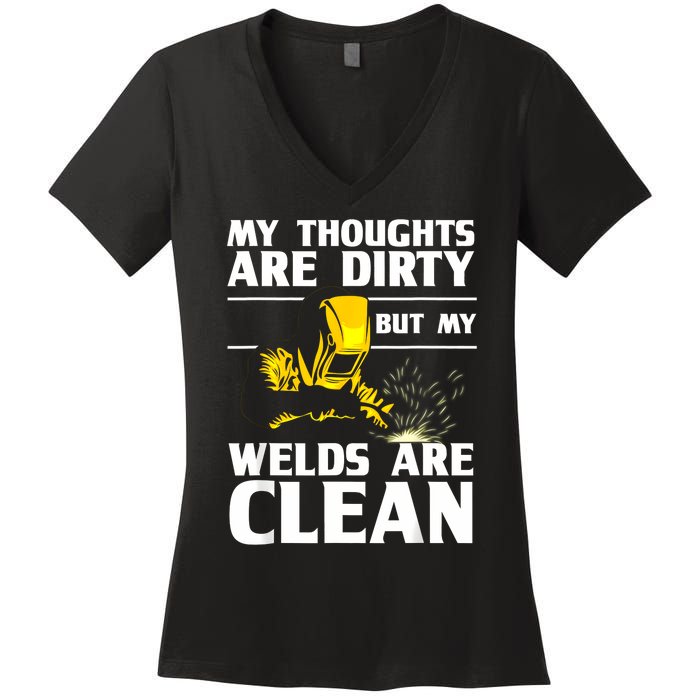 Unique Welding Design For Weld Tool Welder Welding Women's V-Neck T-Shirt