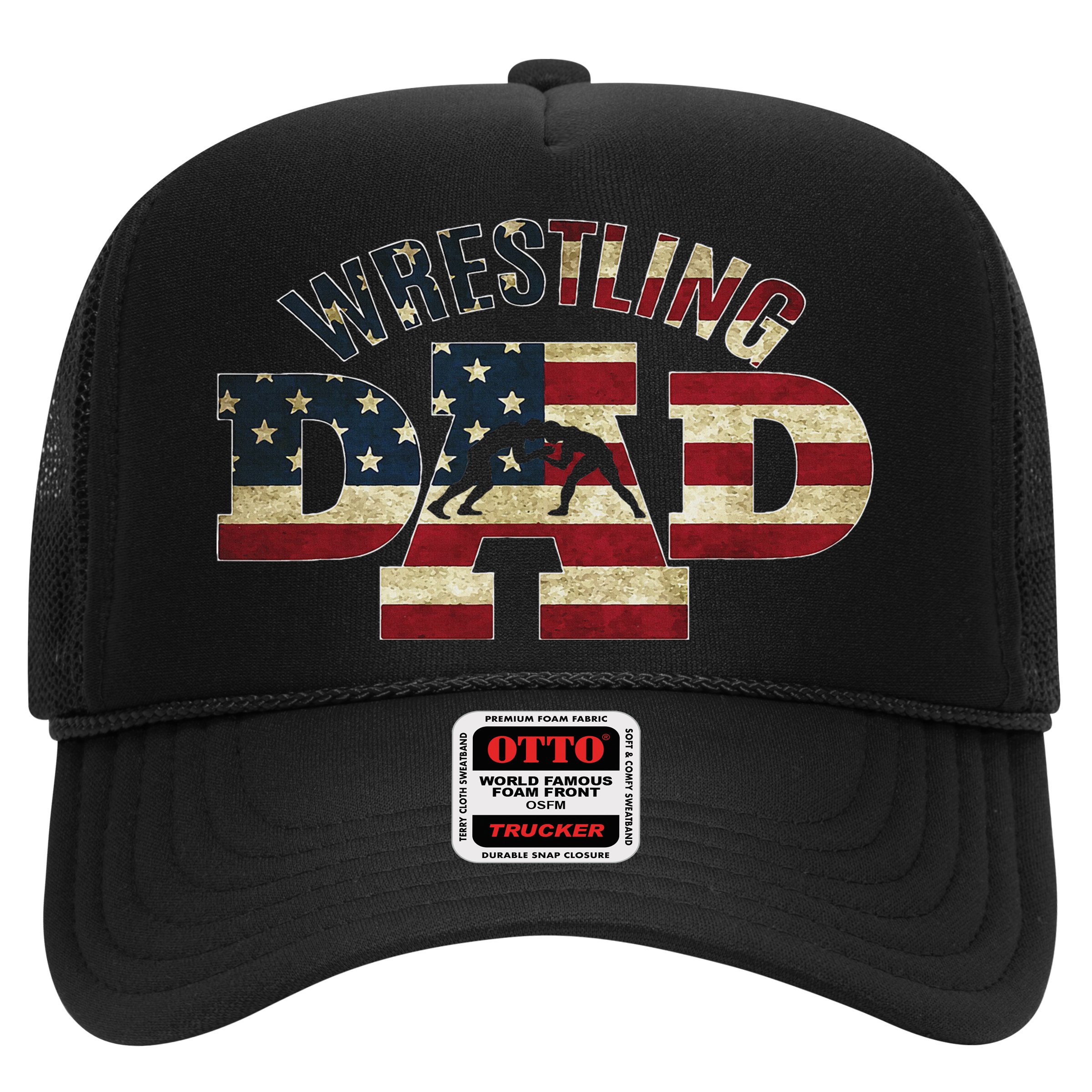 Usa Wrestling Dad Gifts American Flag Wrestle Team Coach Hat
