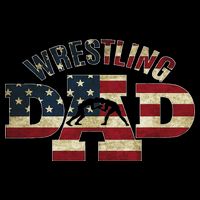 Usa Wrestling Dad Gifts American Flag Wrestle Team Coach Toddler T-Shirt