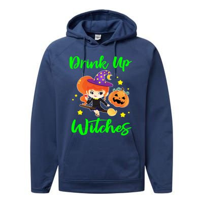 Up Witches Funny Halloween Funny Gift Gift Performance Fleece Hoodie