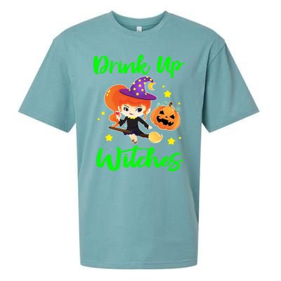 Up Witches Funny Halloween Funny Gift Gift Sueded Cloud Jersey T-Shirt