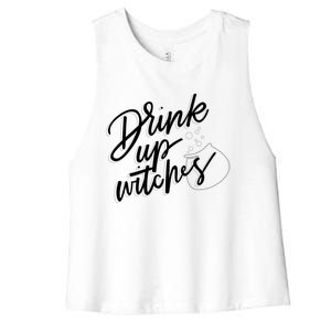 Up Witches Funny Witch Halloween Costume Ing Gift Women's Racerback Cropped Tank