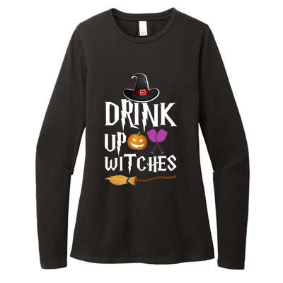 Up Witches Funny Trick Or Treat Halloween Costume Gift Womens CVC Long Sleeve Shirt