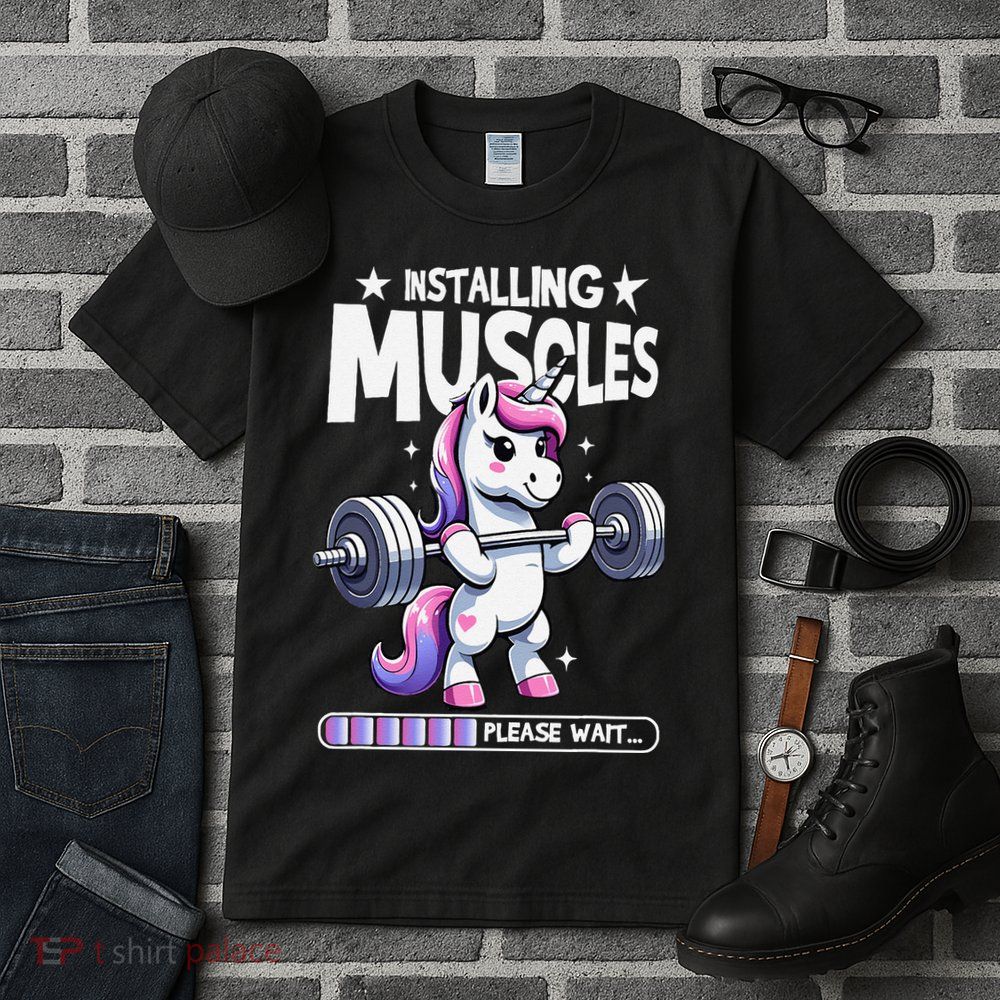 Unicorn Weightlifting Fitness Gym Workout Weight Training Tall T-Shirt