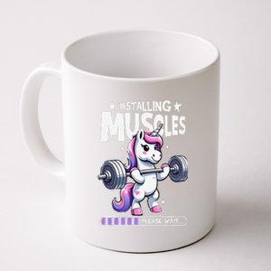 Unicorn Weightlifting Fitness Gym Workout Weight Training Coffee Mug