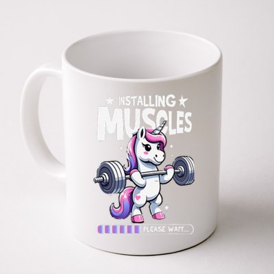 Unicorn Weightlifting Fitness Gym Workout Weight Training Coffee Mug