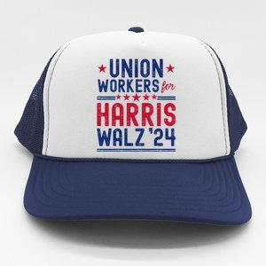 Union Workers For Harris Walz 2024 Presidential Election Trucker Hat