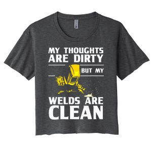 Unique Welding For Women Weld Tool Welder Welding Women's Crop Top Tee