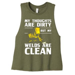 Unique Welding For Women Weld Tool Welder Welding Women's Racerback Cropped Tank