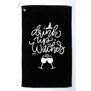 Up Witches Funny Halloween Night Gift Platinum Collection Golf Towel