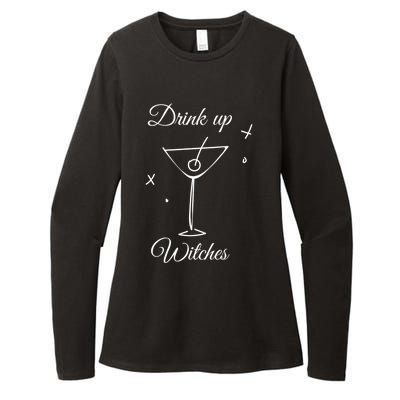 Up Witches Funny Ing Wine Halloween Costume Gift Womens CVC Long Sleeve Shirt