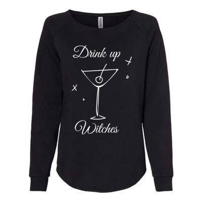 Up Witches Funny Ing Wine Halloween Costume Gift Womens California Wash Sweatshirt