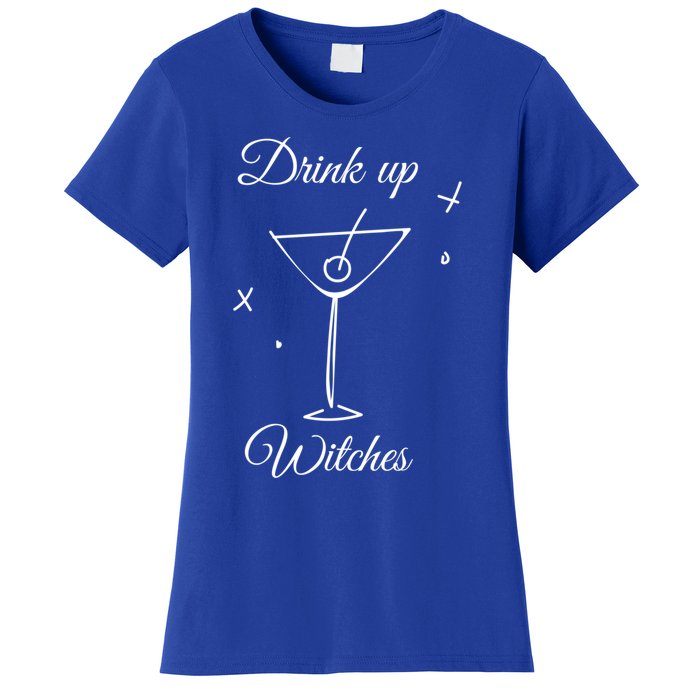 Up Witches Funny Ing Wine Halloween Costume Gift Women's T-Shirt