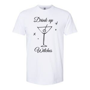 Up Witches Funny Ing Wine Halloween Costume Gift Softstyle CVC T-Shirt