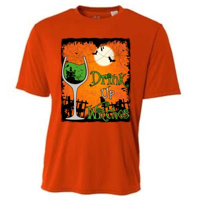 Up Witches Funny Halloween Meaningful Gift Cooling Performance Crew T-Shirt