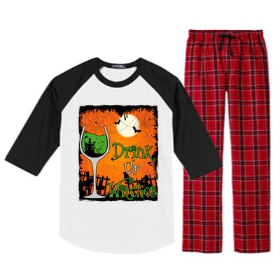 Up Witches Funny Halloween Meaningful Gift Raglan Sleeve Pajama Set