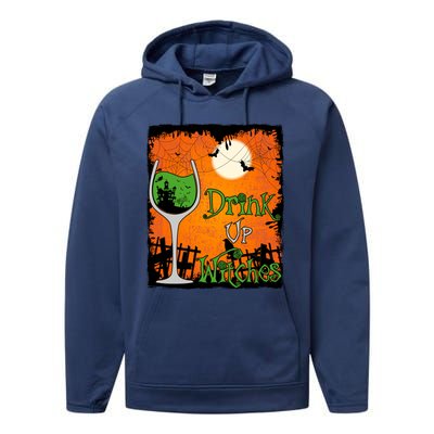 Up Witches Funny Halloween Meaningful Gift Performance Fleece Hoodie