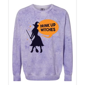 Up Witches Funny Halloween Costume For Adults Gift Colorblast Crewneck Sweatshirt