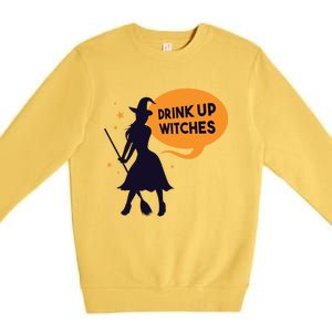 Up Witches Funny Halloween Costume For Adults Gift Premium Crewneck Sweatshirt