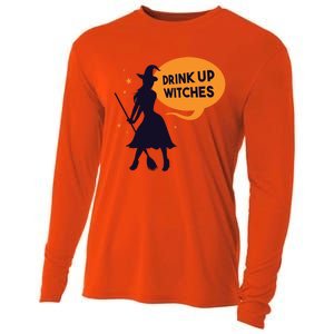 Up Witches Funny Halloween Costume For Adults Gift Cooling Performance Long Sleeve Crew