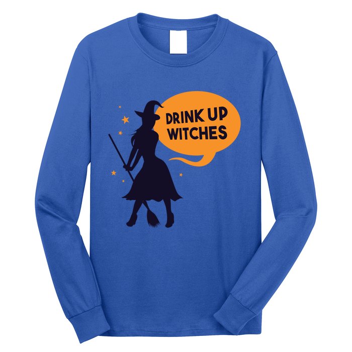 Up Witches Funny Halloween Costume For Adults Gift Long Sleeve Shirt