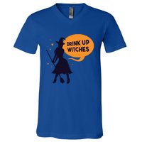 Up Witches Funny Halloween Costume For Adults Gift V-Neck T-Shirt