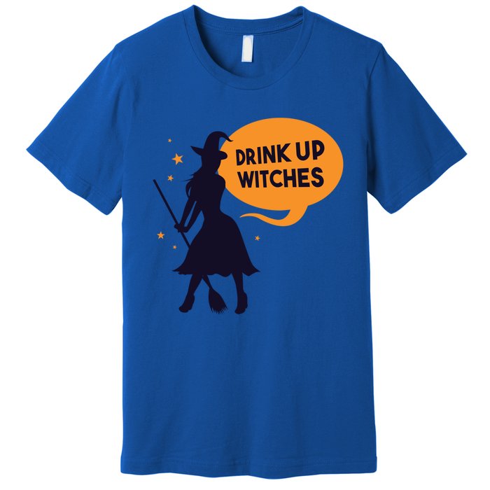 Up Witches Funny Halloween Costume For Adults Gift Premium T-Shirt