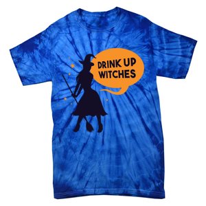 Up Witches Funny Halloween Costume For Adults Gift Tie-Dye T-Shirt