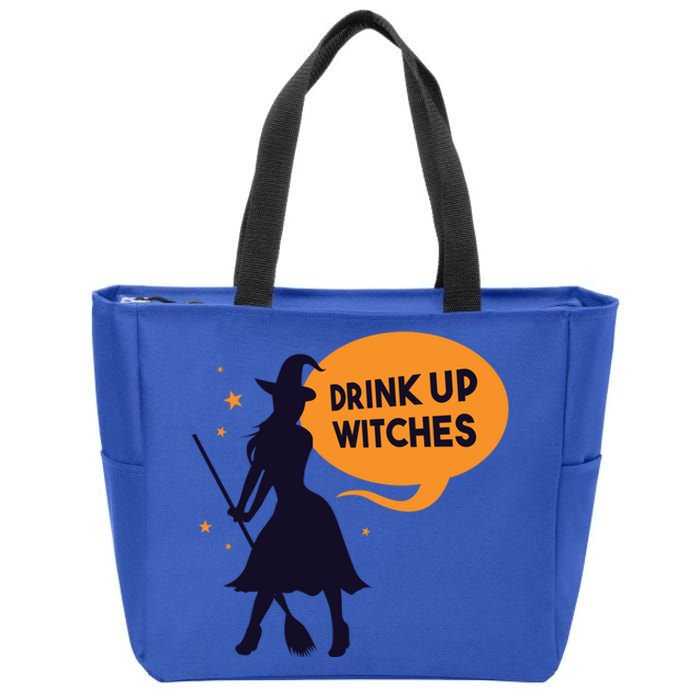 Up Witches Funny Halloween Costume For Adults Gift Zip Tote Bag