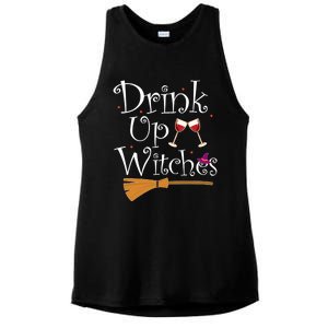 Up Witches Funny Ing Wine Halloween Costume Mom Gift Ladies PosiCharge Tri-Blend Wicking Tank